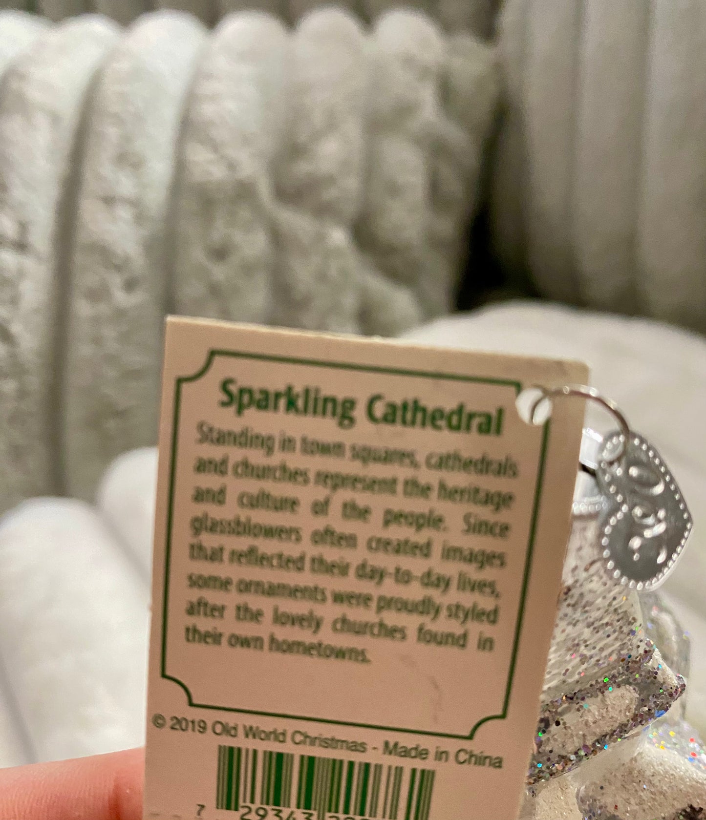 Old World Christmas glass-blown ornament—Sparkling Cathedral