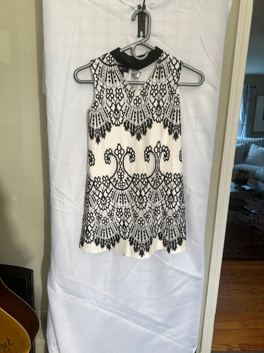 Amy Byer white & black lace girls dress size 8